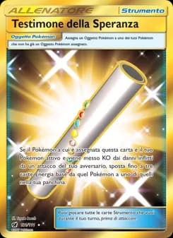 Testimone della Speranza card in Italian