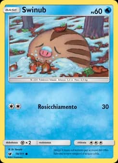 Swinub card in Italian