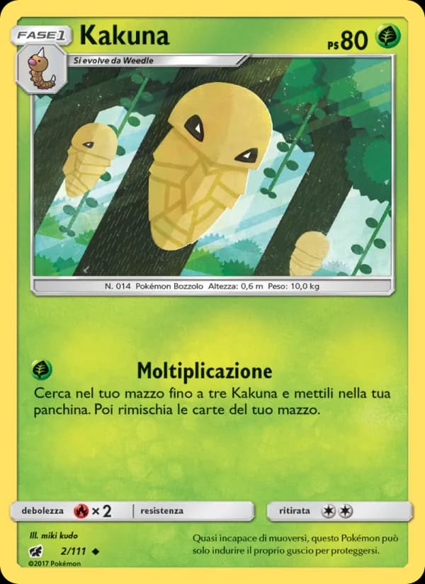Kakuna card in Italian