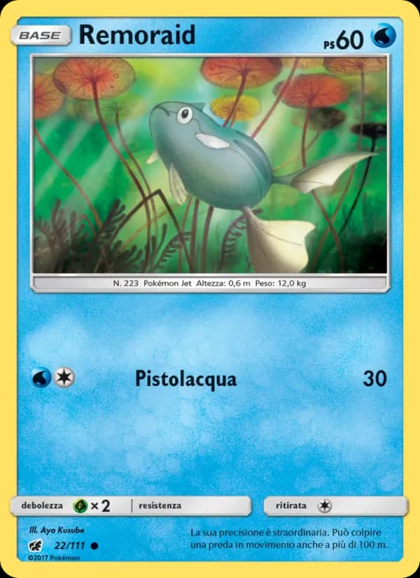 Remoraid card in Italian