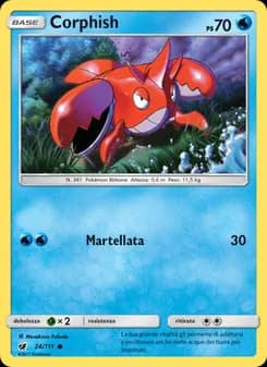 Corphish card in Italian