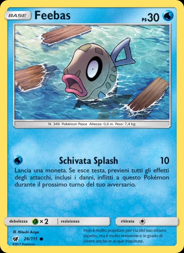 Feebas card in Italian