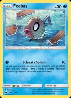 Feebas card in Italian