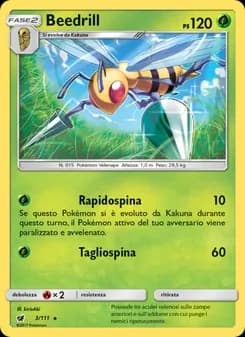 Beedrill card in Italian