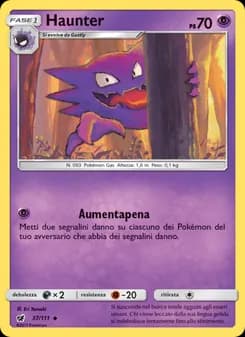 Haunter card in Italian