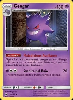 Gengar card in Italian