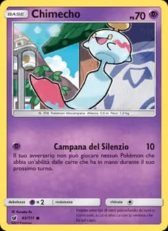 Chimecho card in Italian