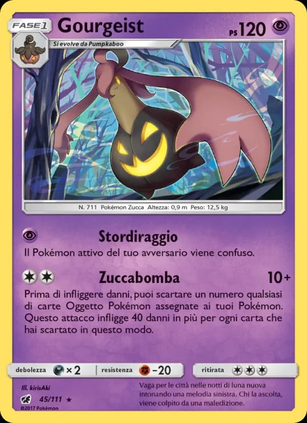 Gourgeist card in Italian