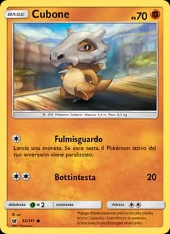 Cubone card in Italian