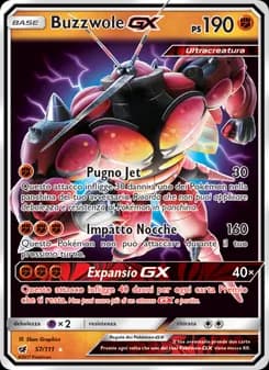Buzzwole GX card in Italian