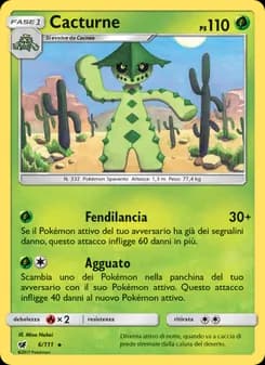 Cacturne card in Italian