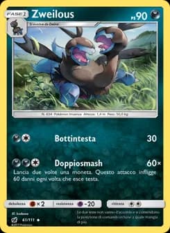 Zweilous card in Italian