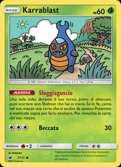 Karrablast card in Italian