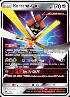 Kartana GX card in Italian