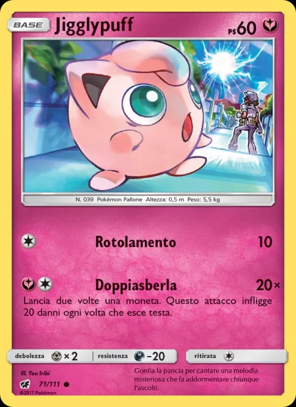 Jigglypuff card in Italian