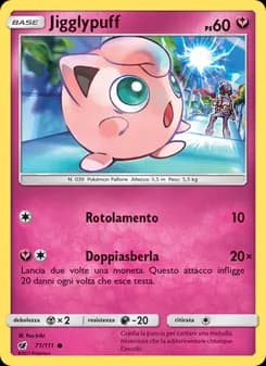 Jigglypuff card in Italian