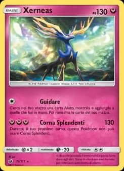 Xerneas card in Italian