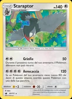 Staraptor card in Italian