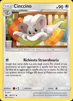 Cinccino card in Italian