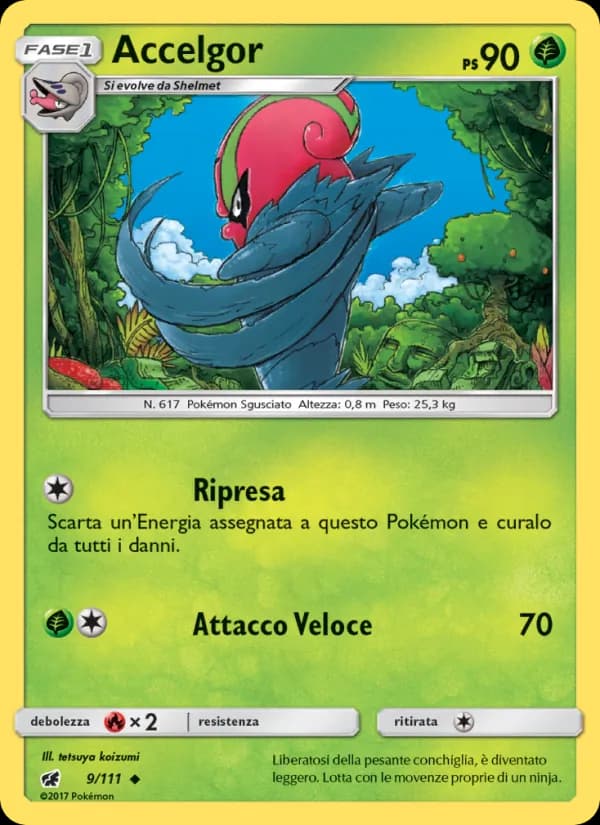 Accelgor card in Italian