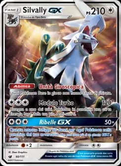 Silvally GX card in Italian