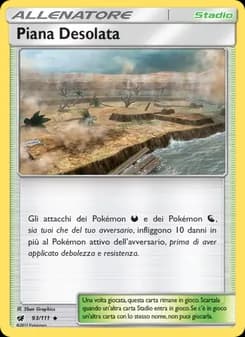 Piana Desolata card in Italian