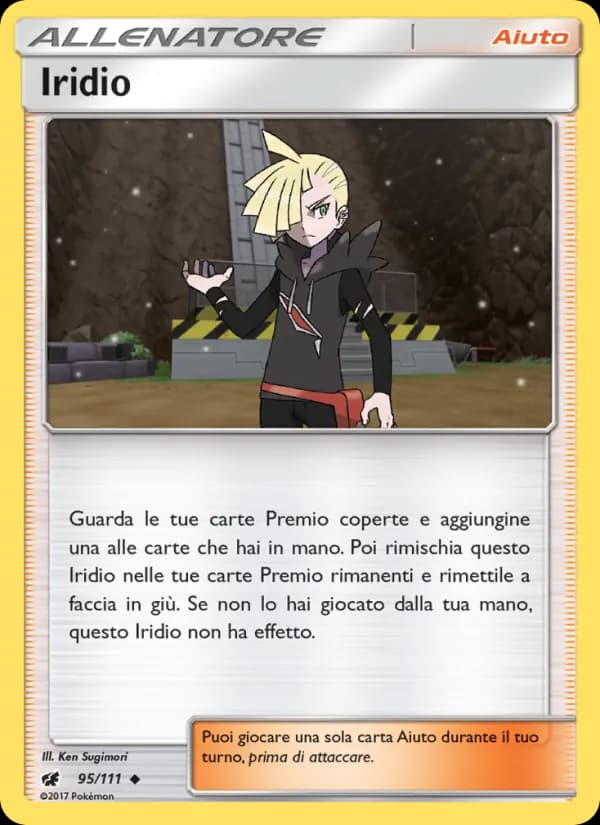 Iridio card in Italian