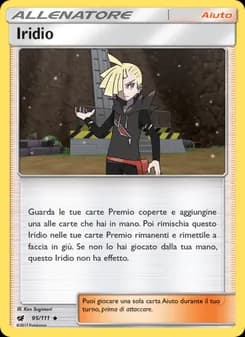 Iridio card in Italian
