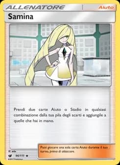 Samina card in Italian