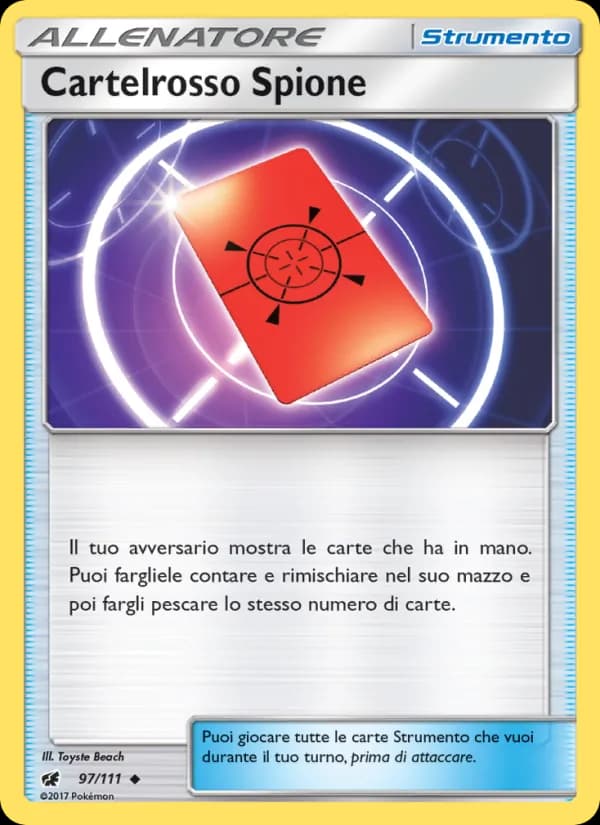 Cartelrosso Spione card in Italian