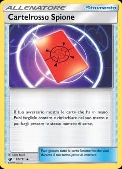 Cartelrosso Spione card in Italian