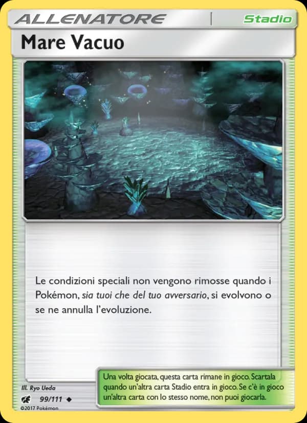Mare Vacuo card in Italian