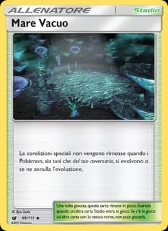 Mare Vacuo card in Italian