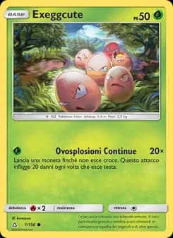 Exeggcute card in Italian