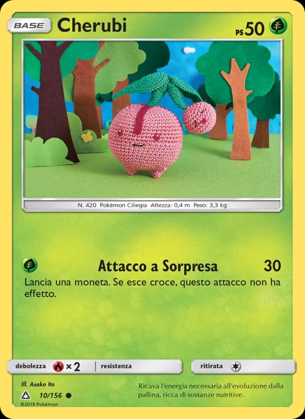 Cherubi card in Italian