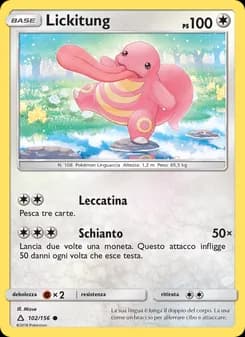 Lickitung card in Italian