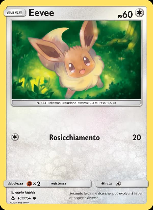 Eevee card in Italian