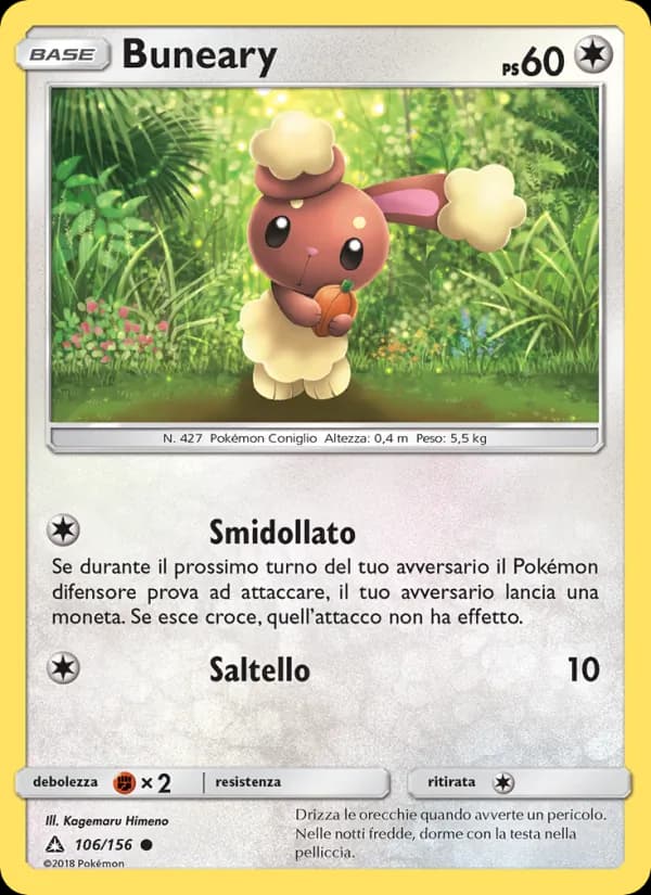 Buneary card in Italian