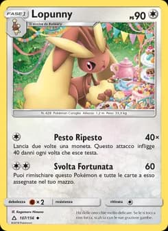Lopunny card in Italian