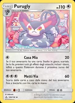 Purugly card in Italian