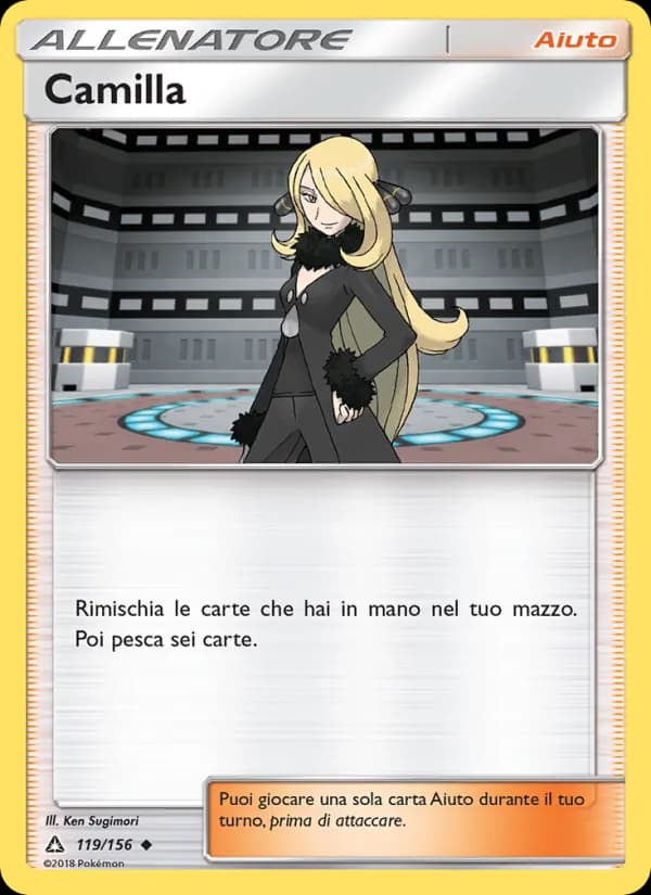 Camilla card in Italian