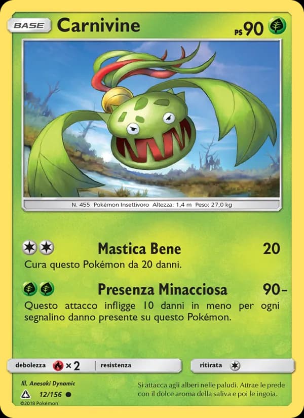 Carnivine card in Italian