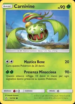 Carnivine card in Italian