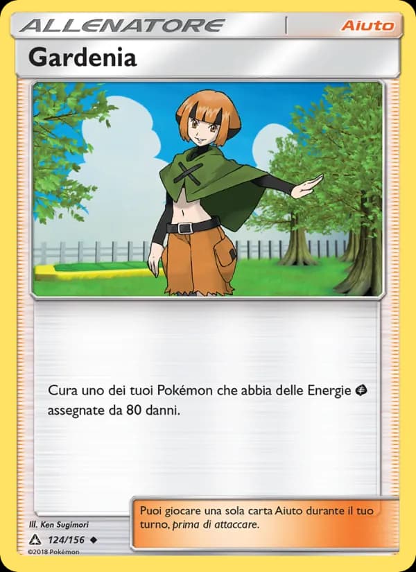 Gardenia card in Italian