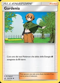 Gardenia card in Italian