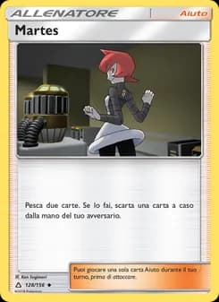 Martes card in Italian