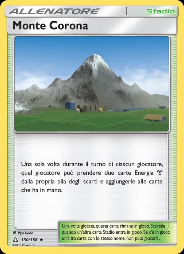 Monte Corona card in Italian