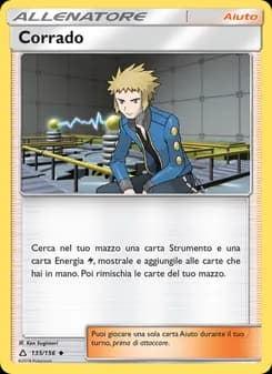 Corrado card in Italian
