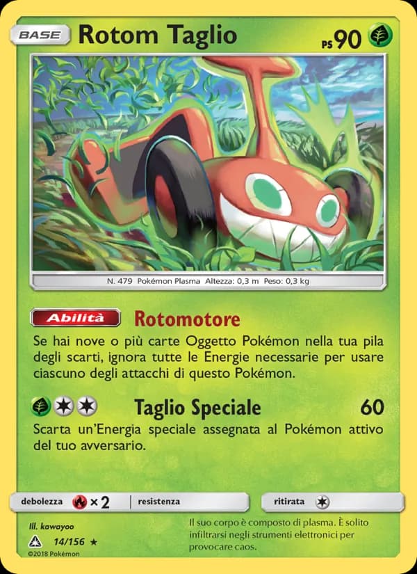 Rotom Taglio card in Italian