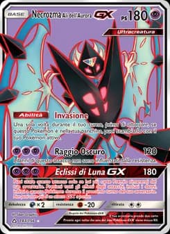 Necrozma Ali dell’Aurora GX card in Italian
